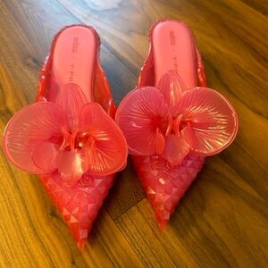 Y/Project X  Melissa floral-detail mules